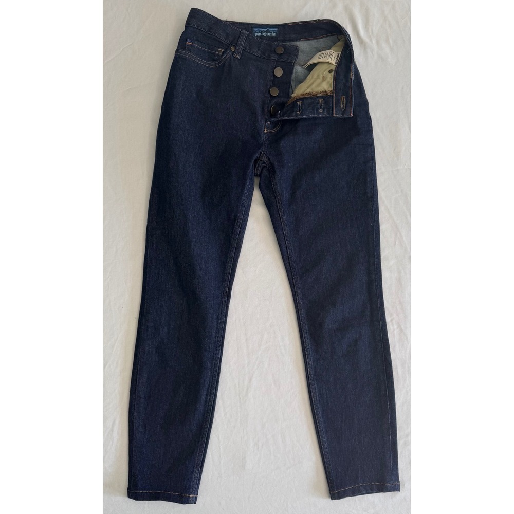 Patagonia Womens Dark Wash Organic Cotton Button Fly Denim Jeans 56960 Size‎ 24